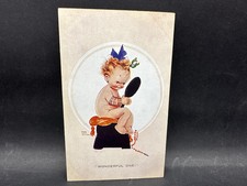 Mabel Lucie Attwell Valentine's Postcard 973 Vintage Unused Rare