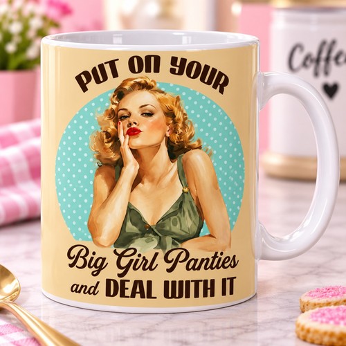 Vintage pin lady put - pin, up