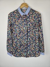 Manoush - Vibrant Floral Silk Button-up Blouse - Size 6