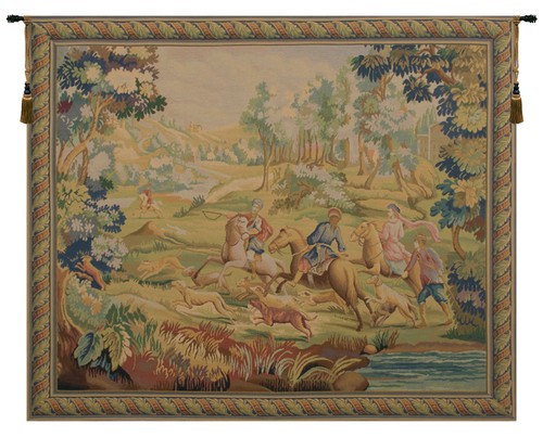 Hunt belgian tapestry wall - hunt,