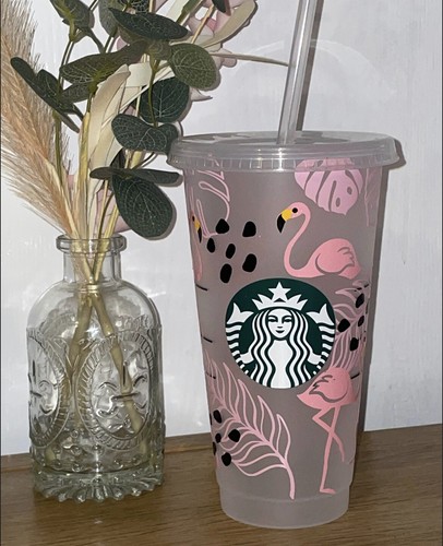 Flamingo design starbucks cold - flamingo,