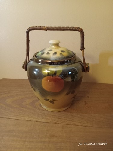 Antique lusterware biscuit - antique,