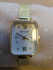 Laura Ashley Women's Tank Mop Watch, Pre-owned. No Box.