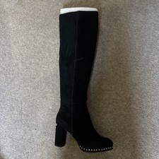 Fabulous Moda In Pelle Black Suede Boots 39