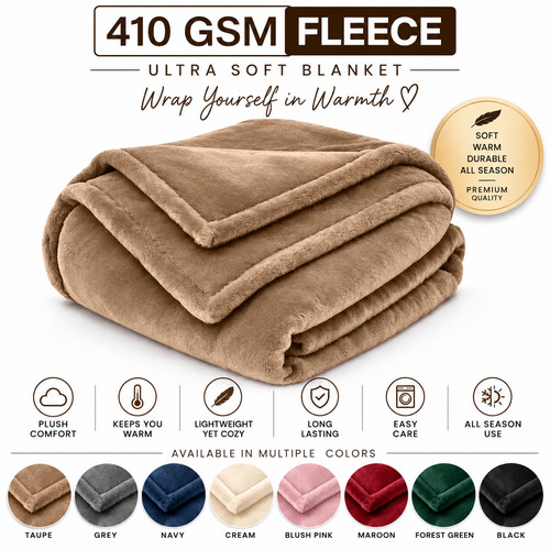 Large fleece throw blanket - fleece,