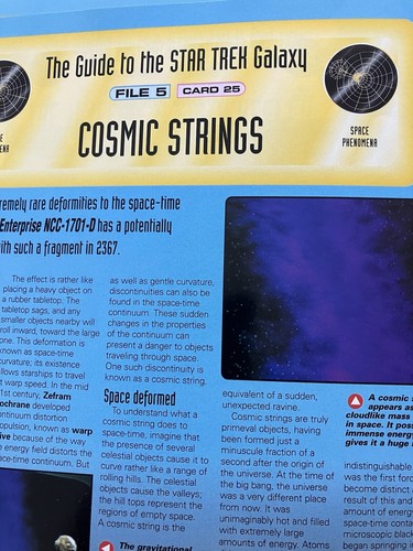 Star trek fact file card - card, 25