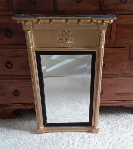 Antique giltwood bevelled pier - giltwood,