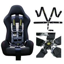 Universal Black Sabelt 5-Point Camlock Quick Release Racing Seat Belt Harness
