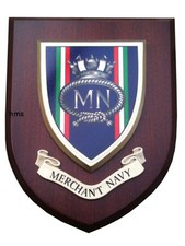Merchant Navy Regimental Wall Plaque uk hand made for MOD Military