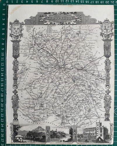 1841 genuine antique map - 1841,