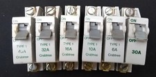Crabtree SB6000 S.P Mcb 40A, 32A, 30A, 20A, 16A, 10A,  6A - All Type 1 BS3871 M6