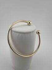 Women’s 9ct Yellow Gold Torque Bangle - Wrist Size 6.5 - 7.5 Inches - Hallmarked