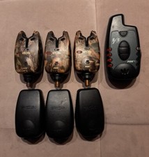 Fox Micron eos-r 3+1 Camouflage Bite Alarms Radio Set Carp Fishing Catfish