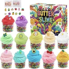 12 Pack Slime kit, Fluffy