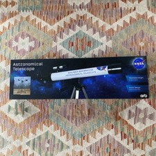 NASA Astronomical Telescope 50x/100x 600mm with Tripod. Opened Never Used