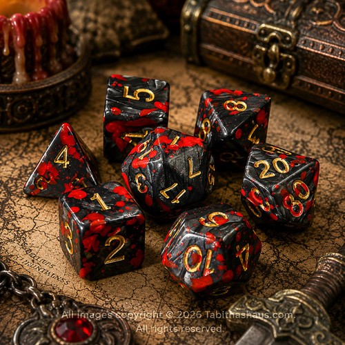 7pc polyhedral rpg dice - 7pc,