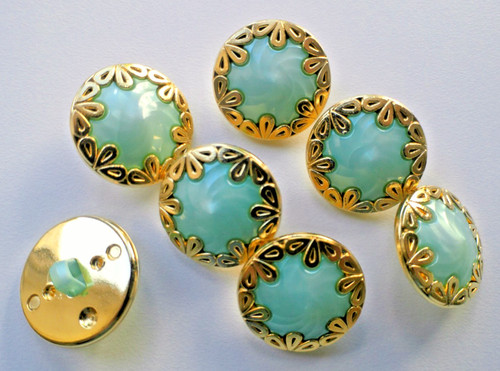 Green shank buttons - shank,