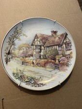 Vintage Cottages Of Rural England Decorative Plate NBJ China Staffordshire