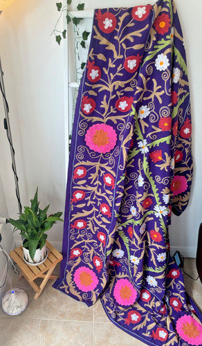 Beautiful purple suzani - purple,