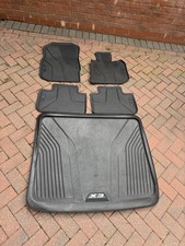 Genuine BMW RHD G01 & G08 X3 Front and Rear Rubber Floor Mats plus boot liner