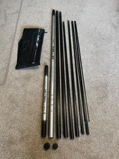 Middy 'WHITE KNUCKLE THRILLER V3' 8.5m Margin Pole - 2 Top Kits - Spare 3 - VGC