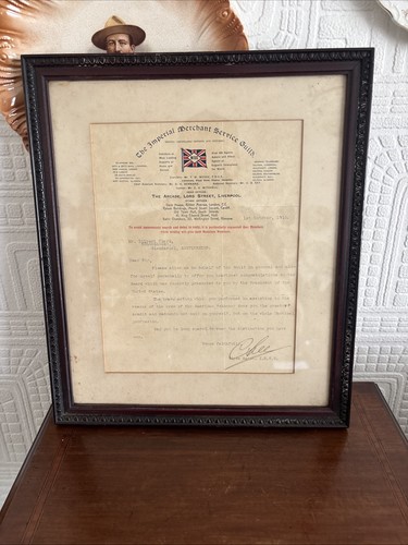 Merchant navy ww1 - ww1, letter