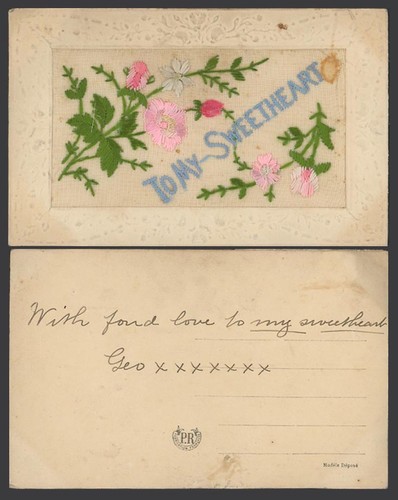 Ww1 silk embroidered - ww1,