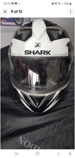 shark s900 creed  Motorcycle Helmet white size small full face