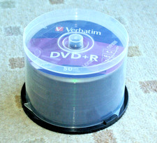 Verbatim 50 DVD+R DVD Blank 4.7GB Discs 50 Pack Verbatim