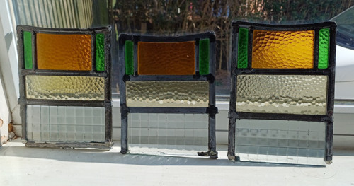 Three small 1930s stained