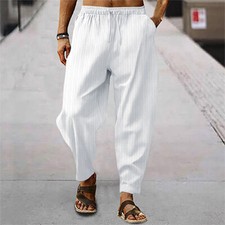 Men's Linen Pants Drawstring