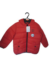 Boys Red Hooded Jacket 3-4 yrs