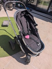 Icandy peach 3 jet black with carrycot