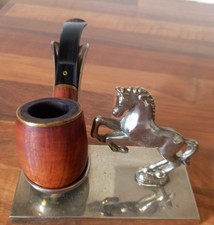 Vintage Orlik Lieutenant 026 Pipe With Silver Plated SEBA Holder Both In...