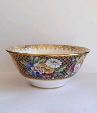 Vintage Spode Bone China Gilded Regency Pattern 1166 Sugar Bowl 