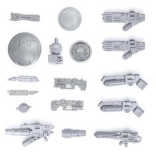Tau Empire Commander - Weapons & Gun Escort Drone - Warhammer 40k parts bits lot