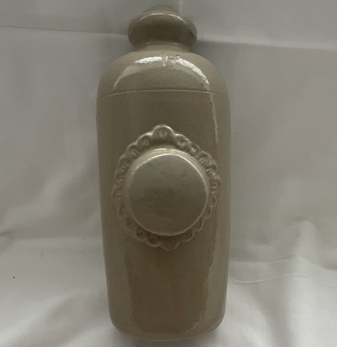 Vintage beige ceramic bed - ceramic,