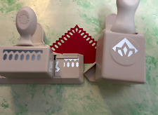 Martha Stewart RARE Petal Lace Border Edge & Corner Card Craft Punches match set