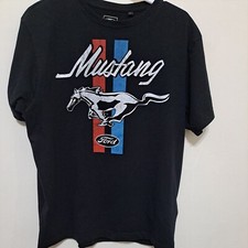 Ford Shirt Men's large Black Mustang Official Product Graphic Tee Short Sleeve