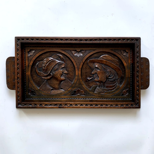 Vintage french hand carved - vintage french hand,