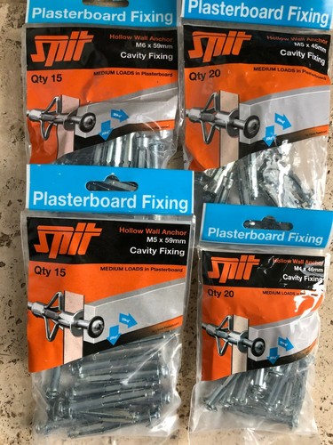 Spit plasterboard fixings - spit,