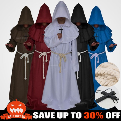Unisex adult hooded robe cloak - unisex,