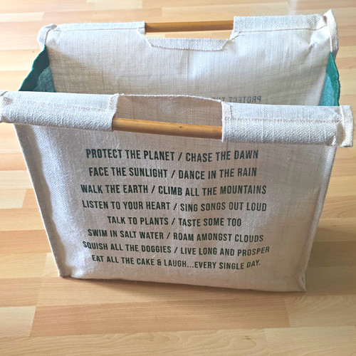 Beige green jute finish - jute,