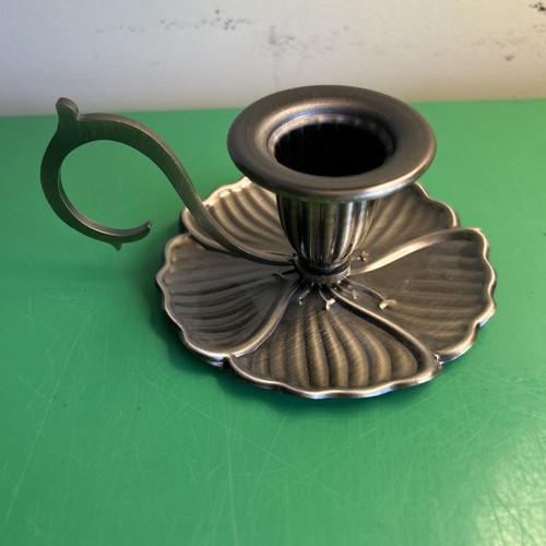 Vintage chamberstick candle - vintage,