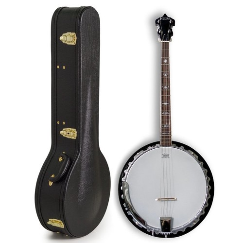 Banjo with case - case,, 4