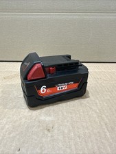 6.0ah 18V Lithium Ion Replacement Power Tool Battery In Black & Red - New Other