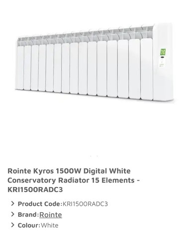Rointe kyros 1500w - rointe,