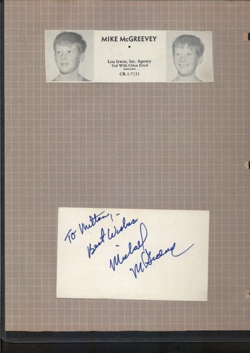 Michael mcgreevey signed - michael,