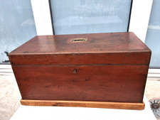 ANTIQUE WOODEN CHEST TRUNK