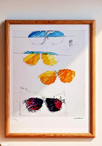 Mario schifano glasses 1997 - "glasses",